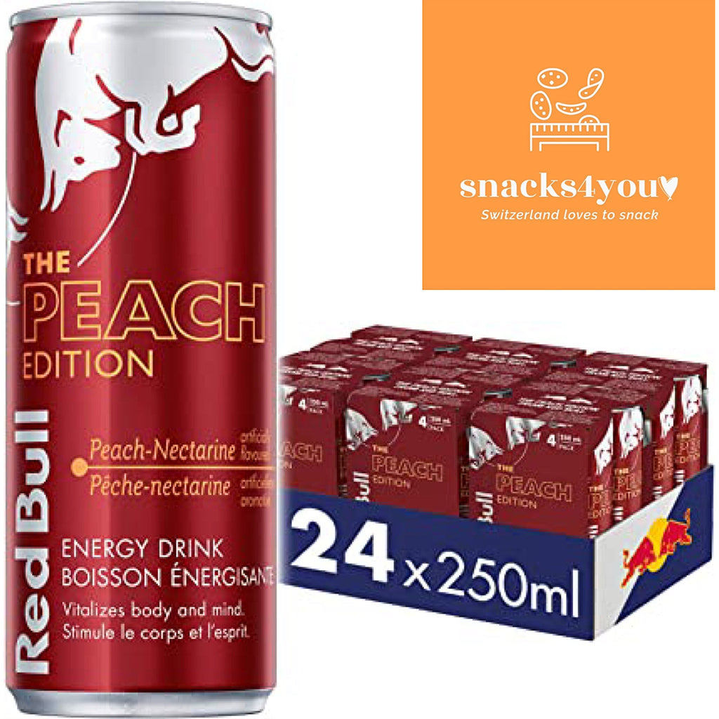 24x Red Bull Peach (Schweden) 250ml (2.80 pro Stück) Red Bull