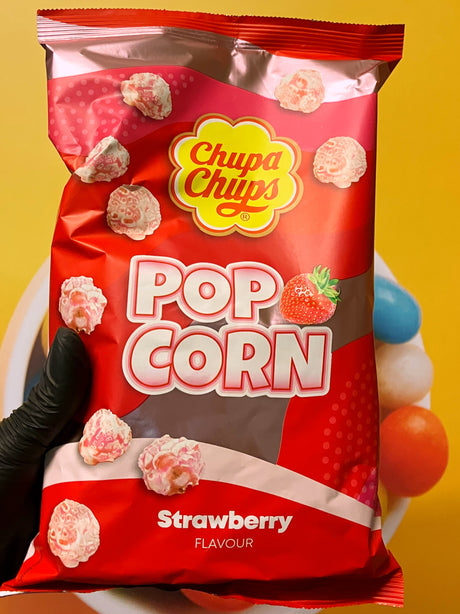 Chupa Chups Popcorn Strawberry ­ 110g Chupa Chups