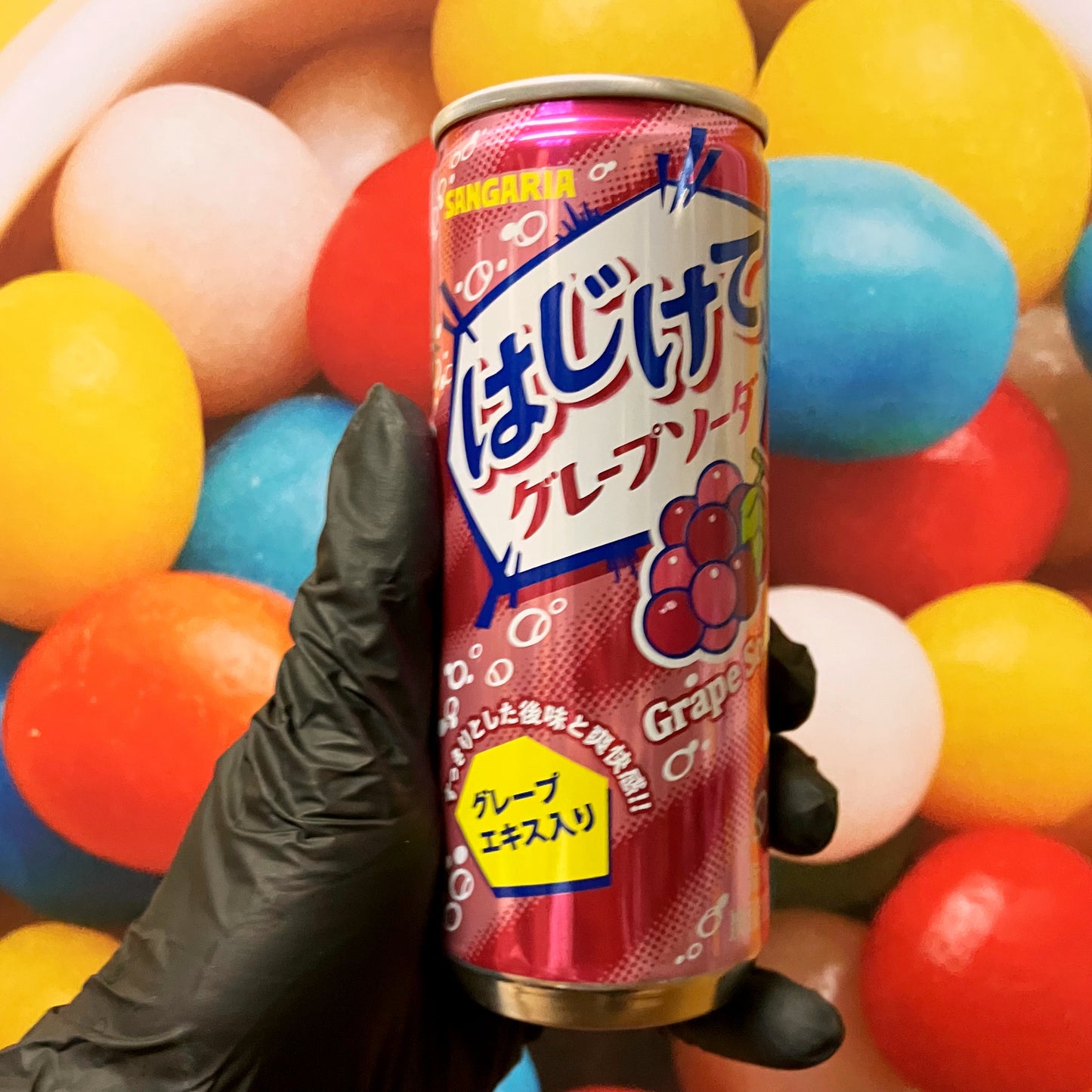 Hajikete Grape Soda 250ml Japanisch