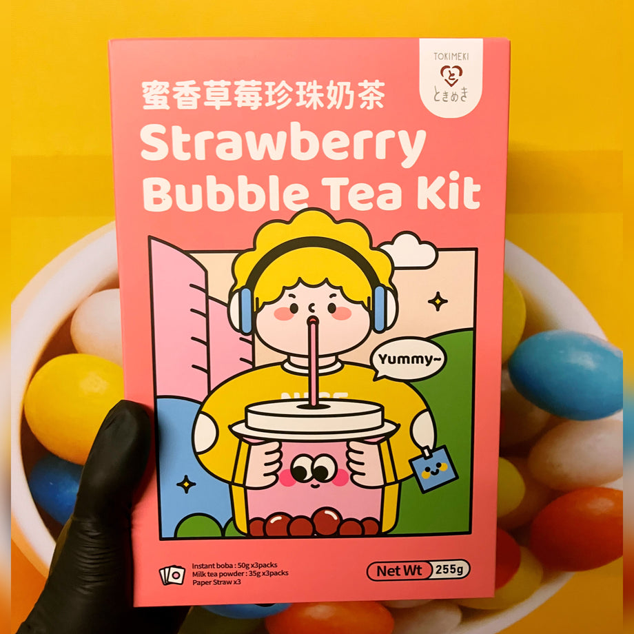 Kit Bubble Tea Milky Fraise