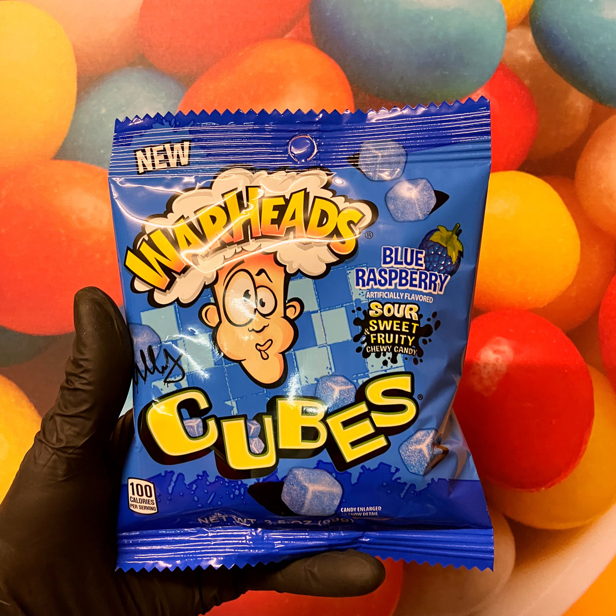 Warheads Cubes Blue Raspberry 99g Warheads