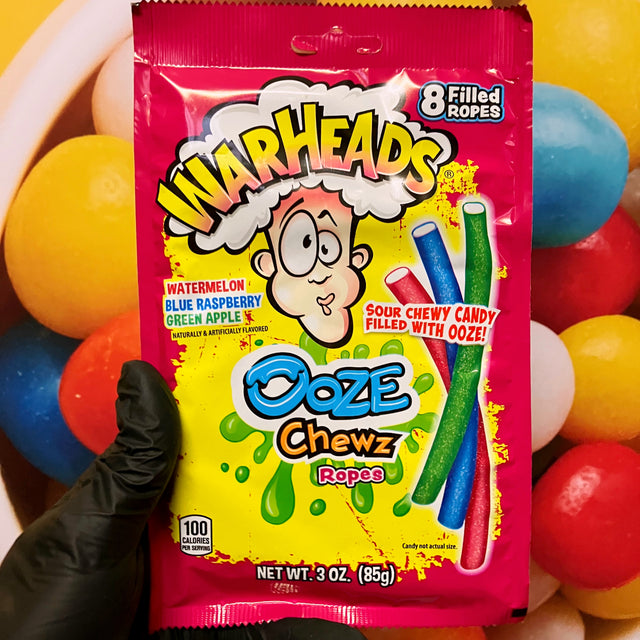 Warheads Ooze Chewz Ropes 85g Warheads