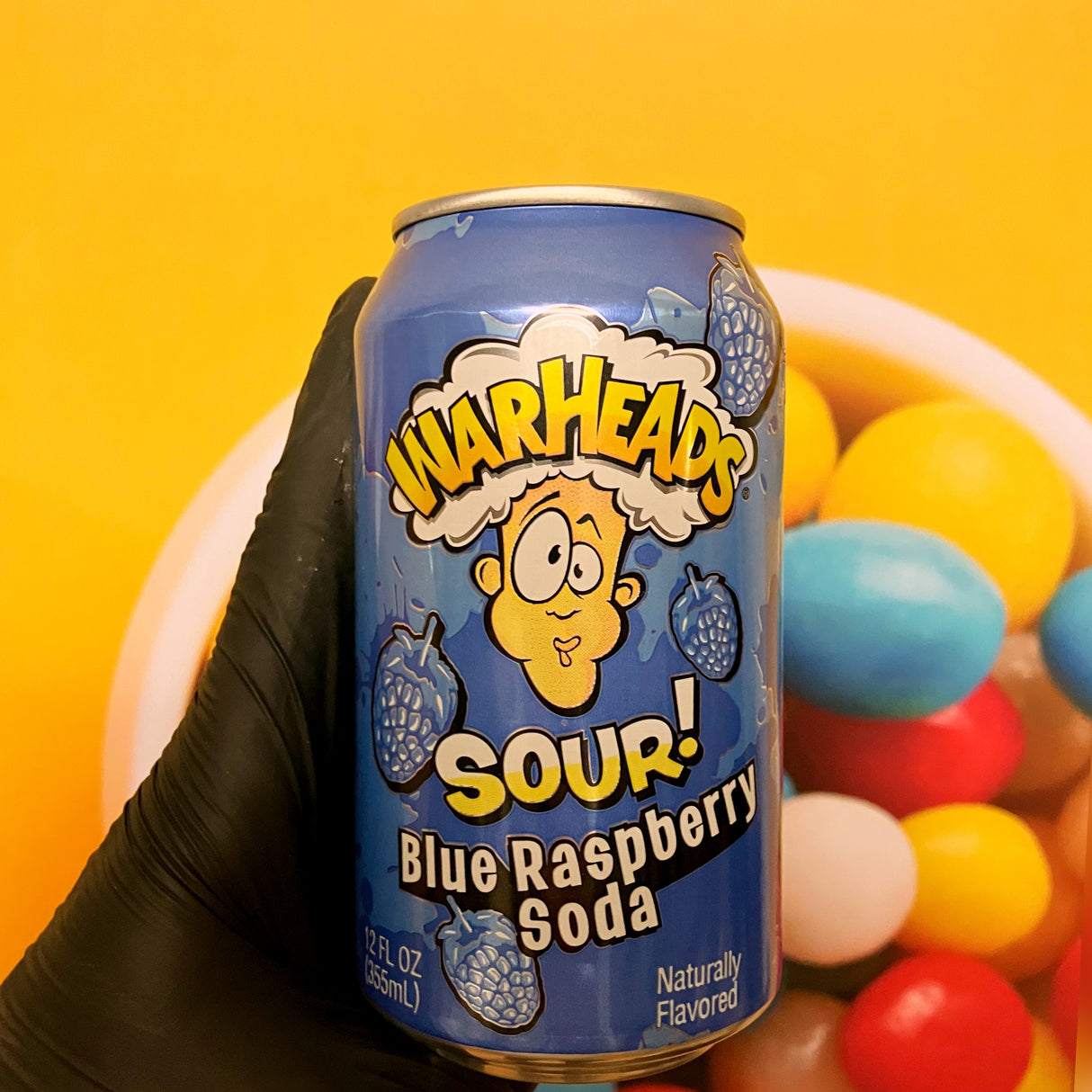 Warheads Sour Blue Rasberry Soda 355 ml Warheads