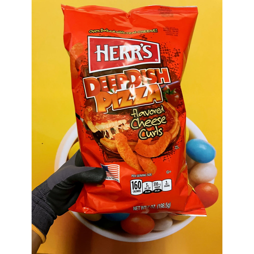 Herr's Deep Dish Pizza Cheese Curls 199g MHD 6.11.22 Herr´s