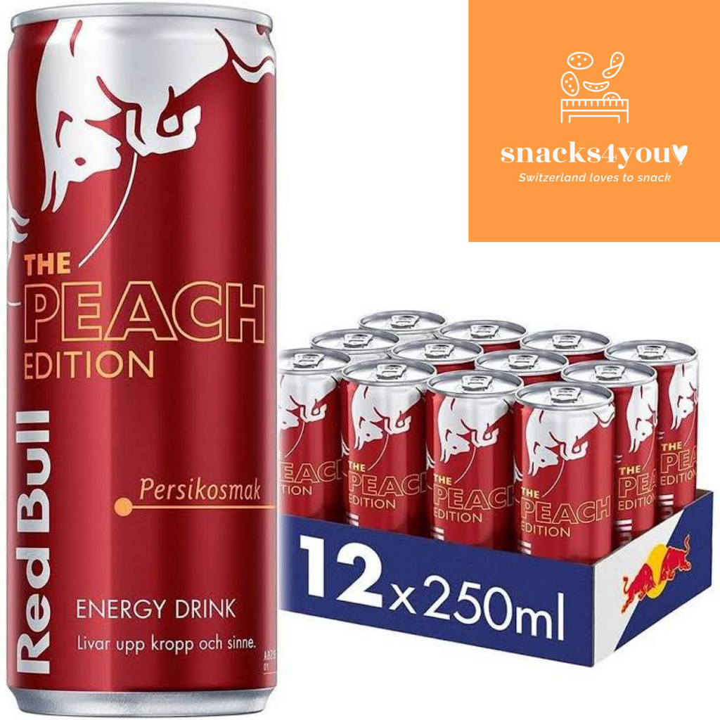 12x Red Bull Peach (Schweden) 250ml (2.90 pro Stück) Red Bull